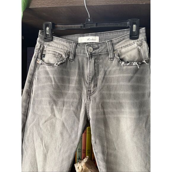 KanCan Hailey High Rise Gray Washed Distressed Skinny Jean Size 7 / 27 - Picture 8 of 8